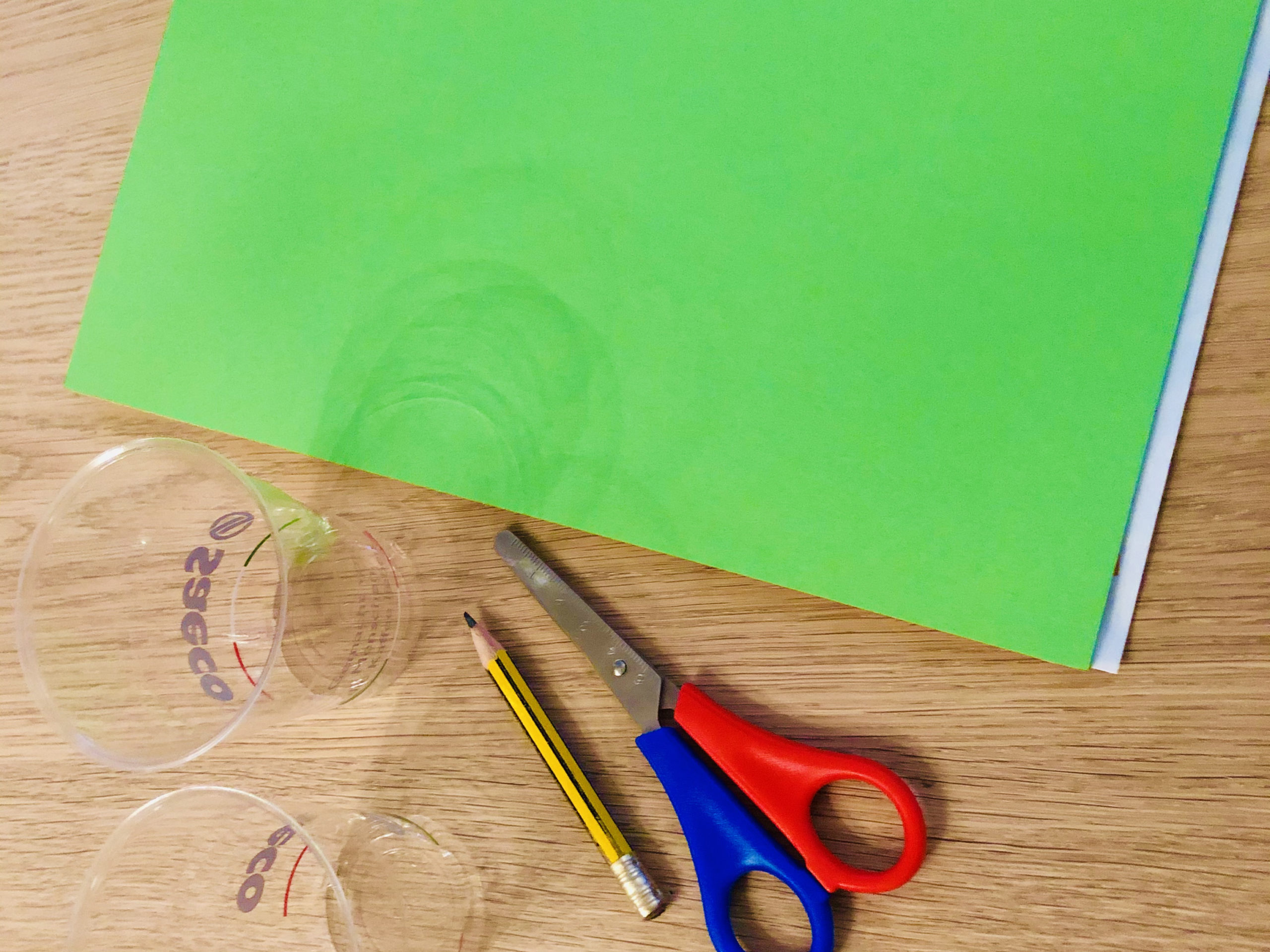 Bild zum Schritt 1 für das Bastel- und DIY-Abenteuer für Kinder: 'Legt euch die Bastelunterlage aus und sucht alle Materialien zusammen.'