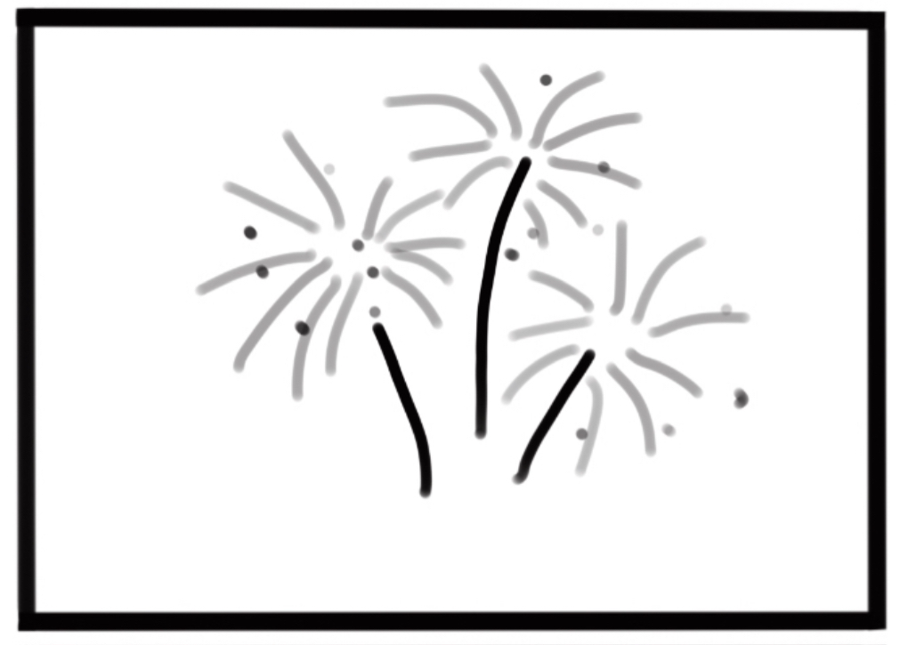 Bild zum Schritt 19 für das Bastel- und DIY-Abenteuer für Kinder: 'Feuerwerk:  Das Feuerwerk um Mitternacht und das Glockenläuten sollten...'