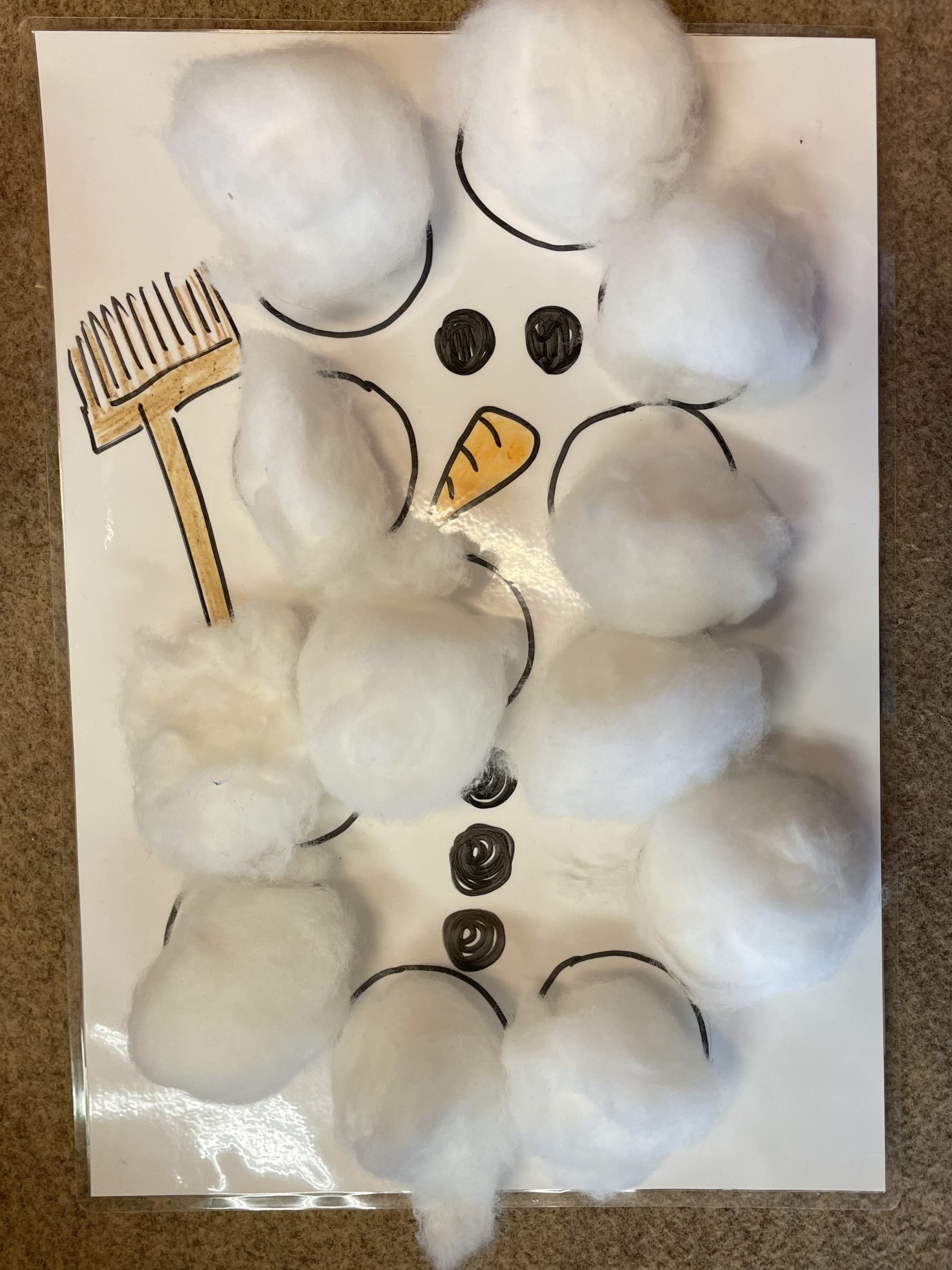 Bild zum Schritt 5 für das Bastel- und DIY-Abenteuer für Kinder: 'Ihr könnt das Spiel mit dem Schneemann auch immer wieder...'