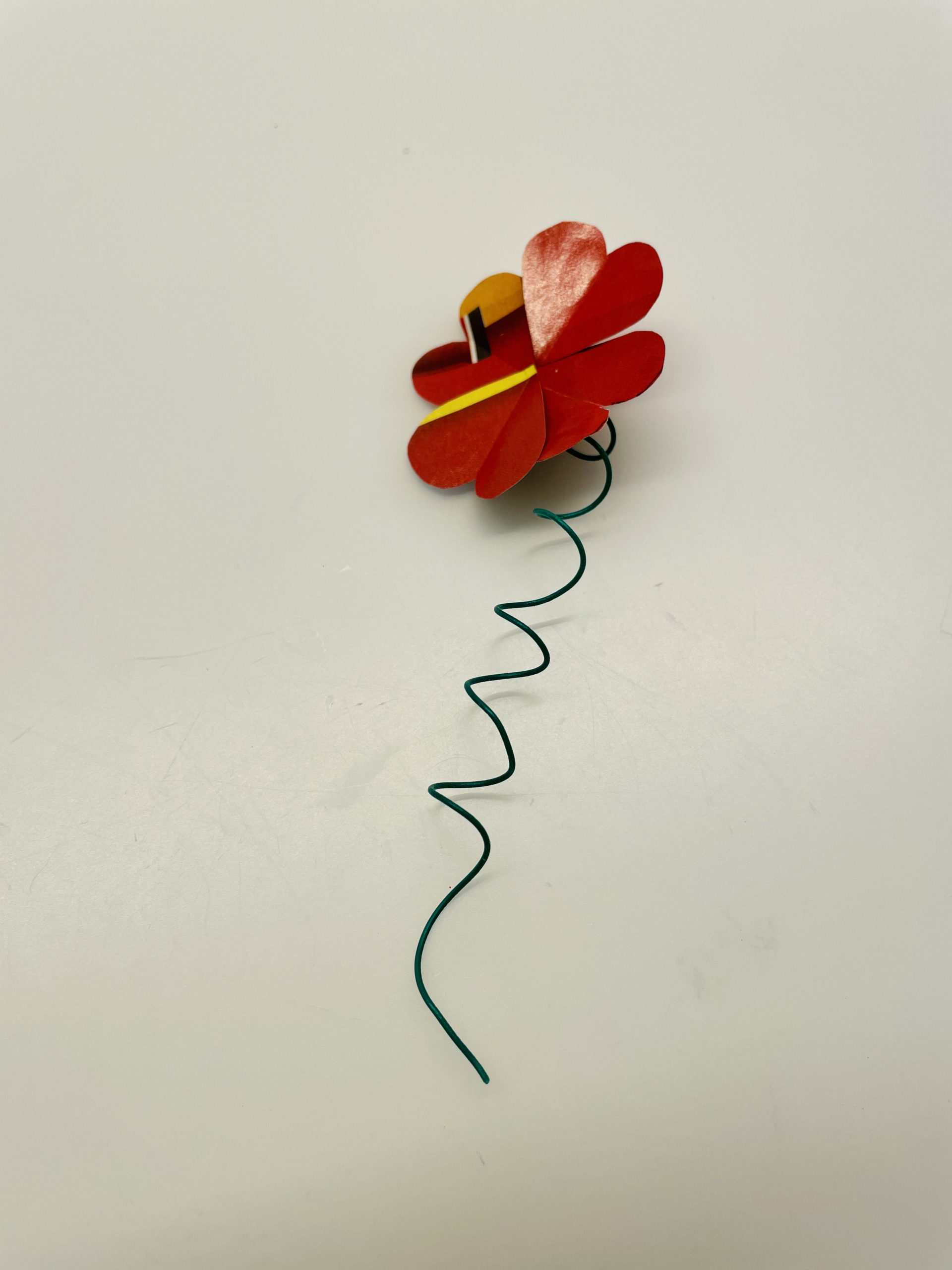Bild zum Schritt 14 für das Bastel- und DIY-Abenteuer für Kinder: 'So könnte eure Blume jetzt ausschauen.'