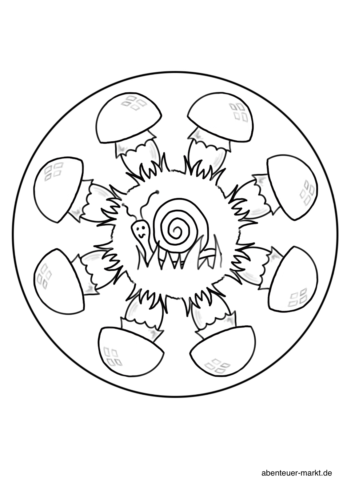 4. Bild zum Schritt 4 für das Bastel- und DIY-Abenteuer für Kinder: 'Sucht euch ein Bild, Mandala, Motiv aus. Druckt es euch...'
