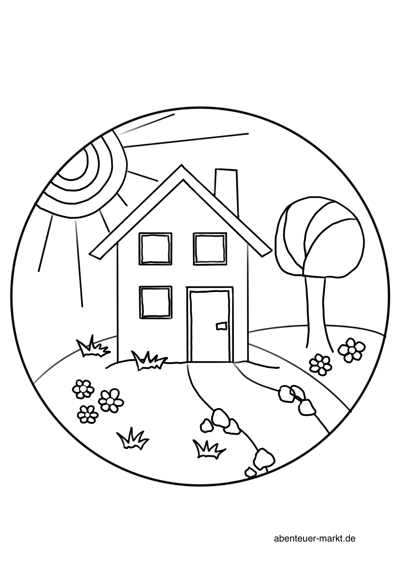 Bild zum Schritt 2 für das Bastel- und DIY-Abenteuer für Kinder: 'Haus im Grünen.'