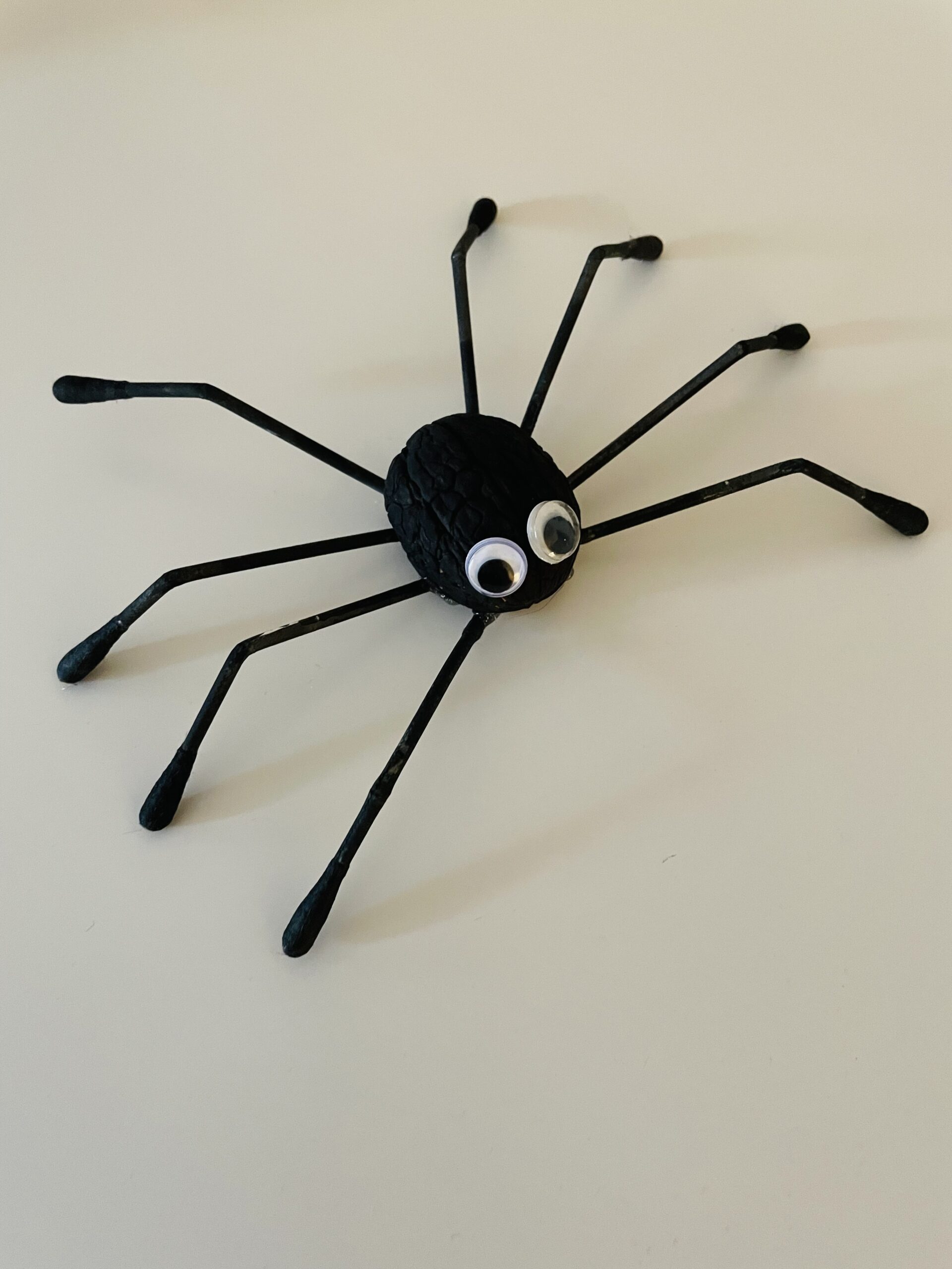 Bild zum Schritt 14 für das Bastel- und DIY-Abenteuer für Kinder: 'Erst dann dreht ihr die Spinne um und stellt ihr...'