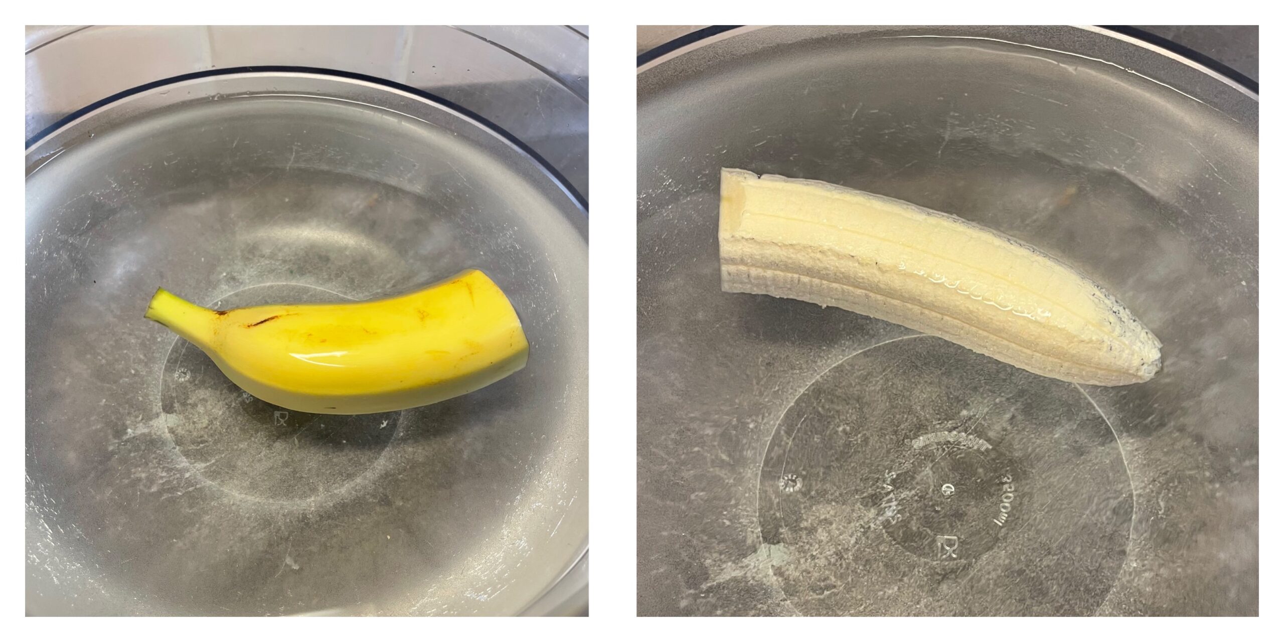 Bild zum Schritt 9 für das Bastel- und DIY-Abenteuer für Kinder: 'Auch eine halbierte Banane kann schwimmen. Probiert es aus. ...'