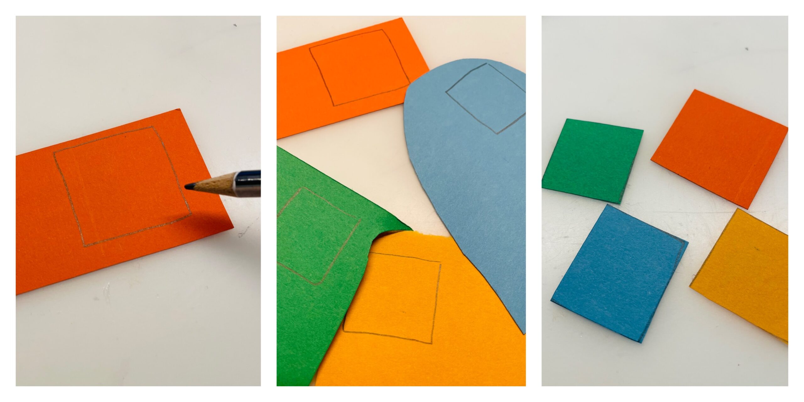 Bild zum Schritt 2 für das Bastel- und DIY-Abenteuer für Kinder: 'Zuerst malt ihr kleine Vierecke als Fenster auf und schneidet...'