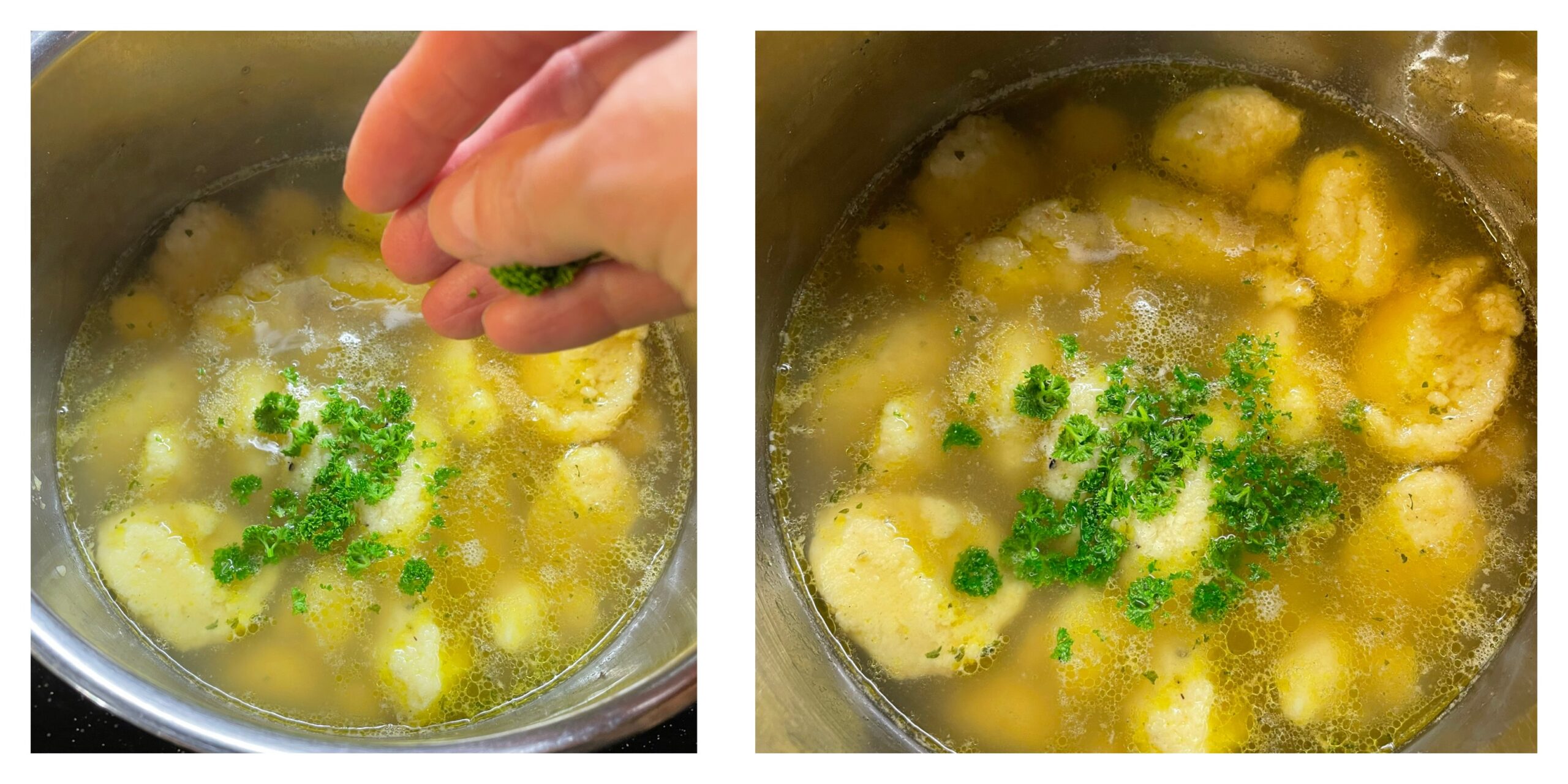 Bild zum Schritt 11 für das Bastel- und DIY-Abenteuer für Kinder: 'Jetzt kann die Suppe serviert werden.'
