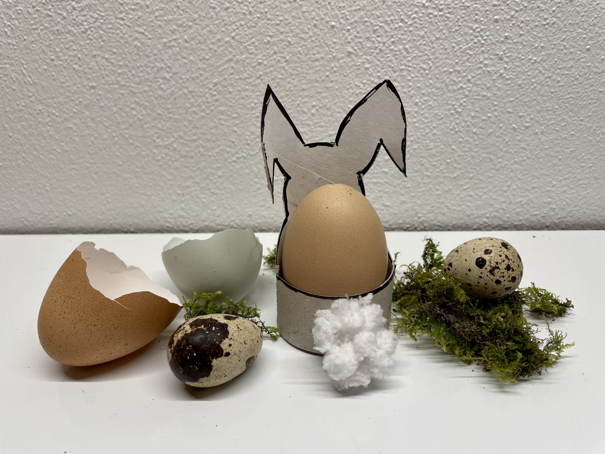 Bild zum Schritt 9 für das Bastel- und DIY-Abenteuer für Kinder: 'Setzt ein Deko-Ei in den Pappring oder verwendet ihn als...'