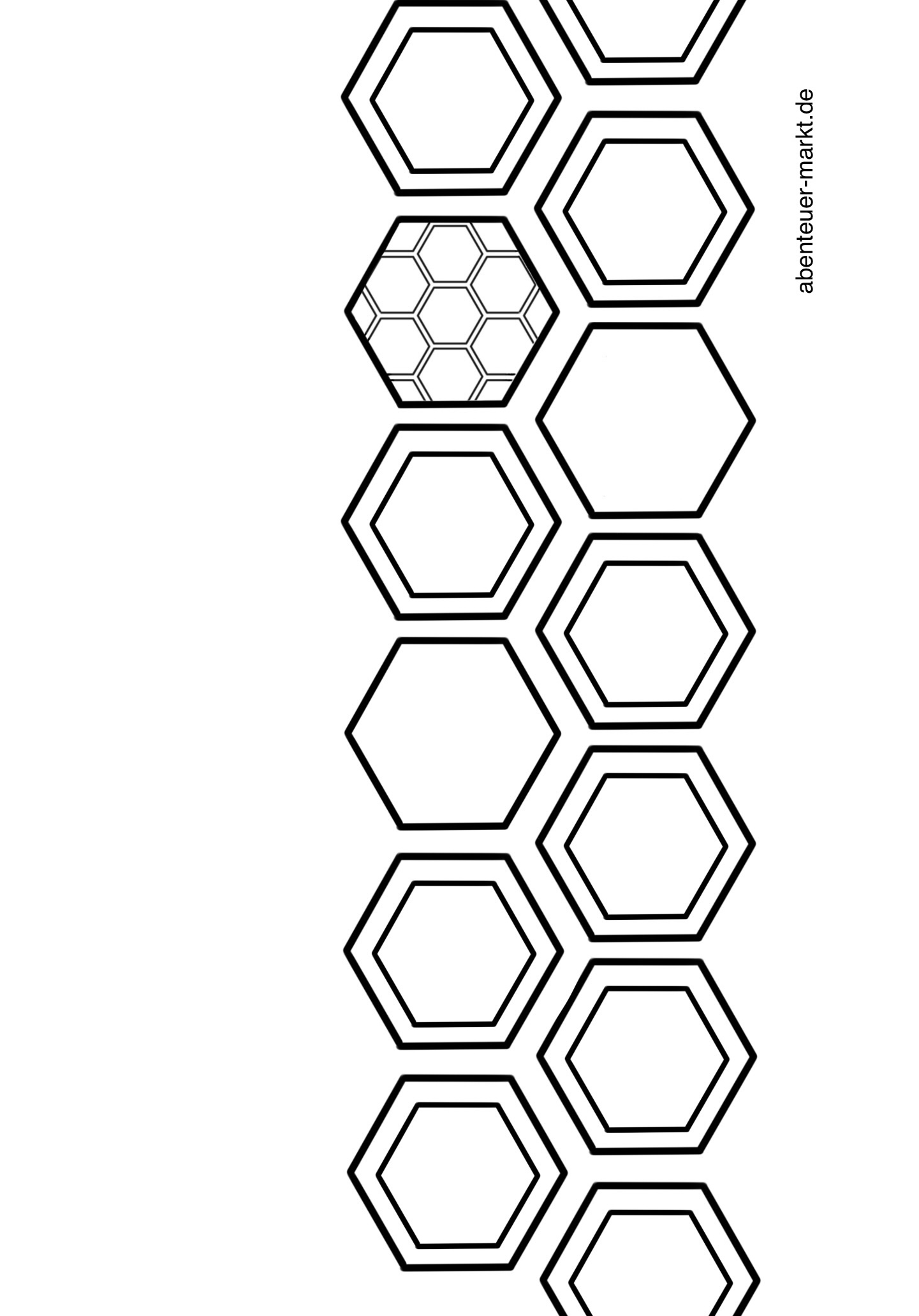 2. Bild zum Abenteuer für das Bastel- und DIY-Abenteuer für Kinder: '(1142) Banderole für Vasen Bienenwaben basteln'
