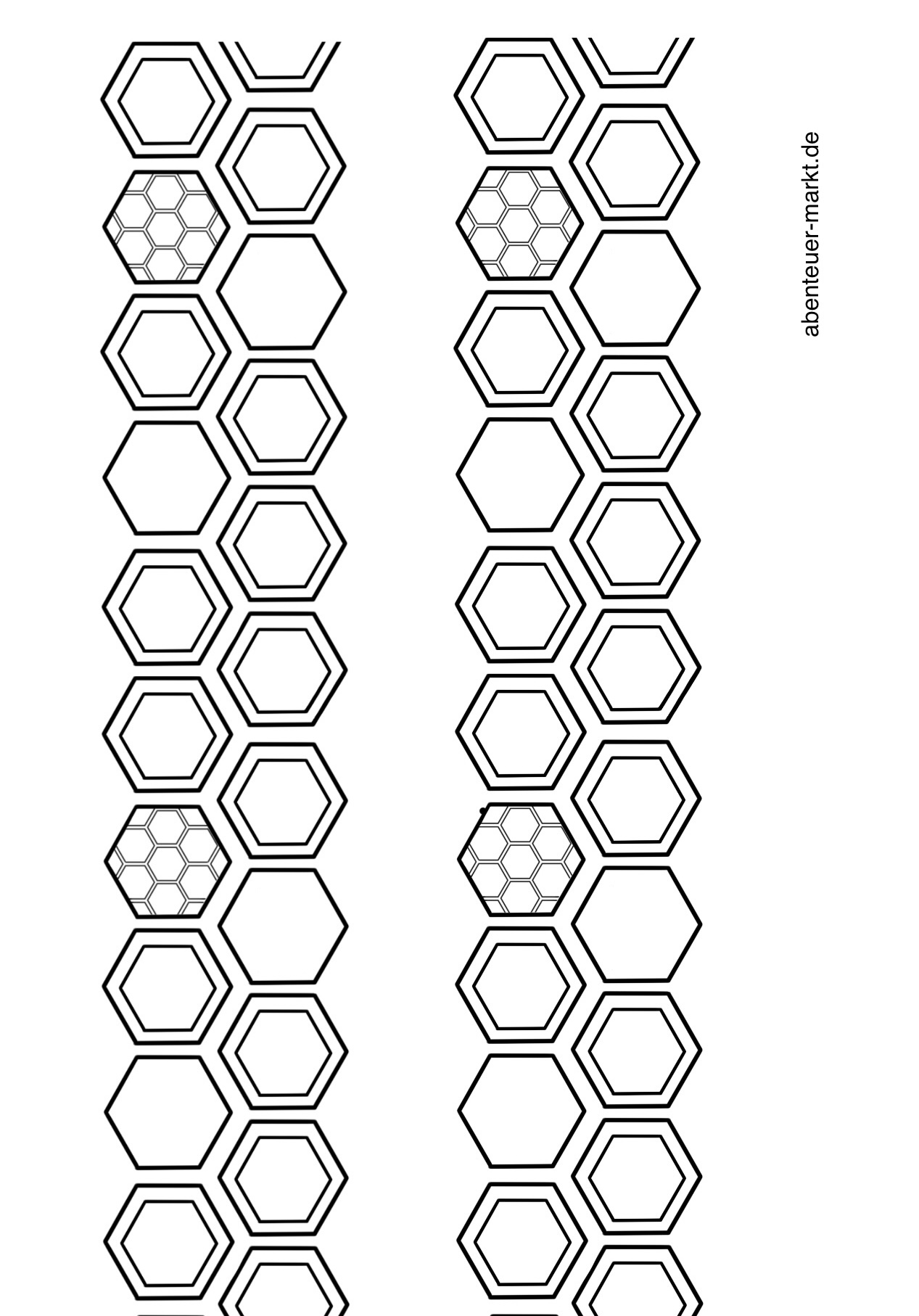 4. Bild zum Schritt 2 für das Bastel- und DIY-Abenteuer für Kinder: '(1142) Banderole für Vasen Bienenwaben basteln'