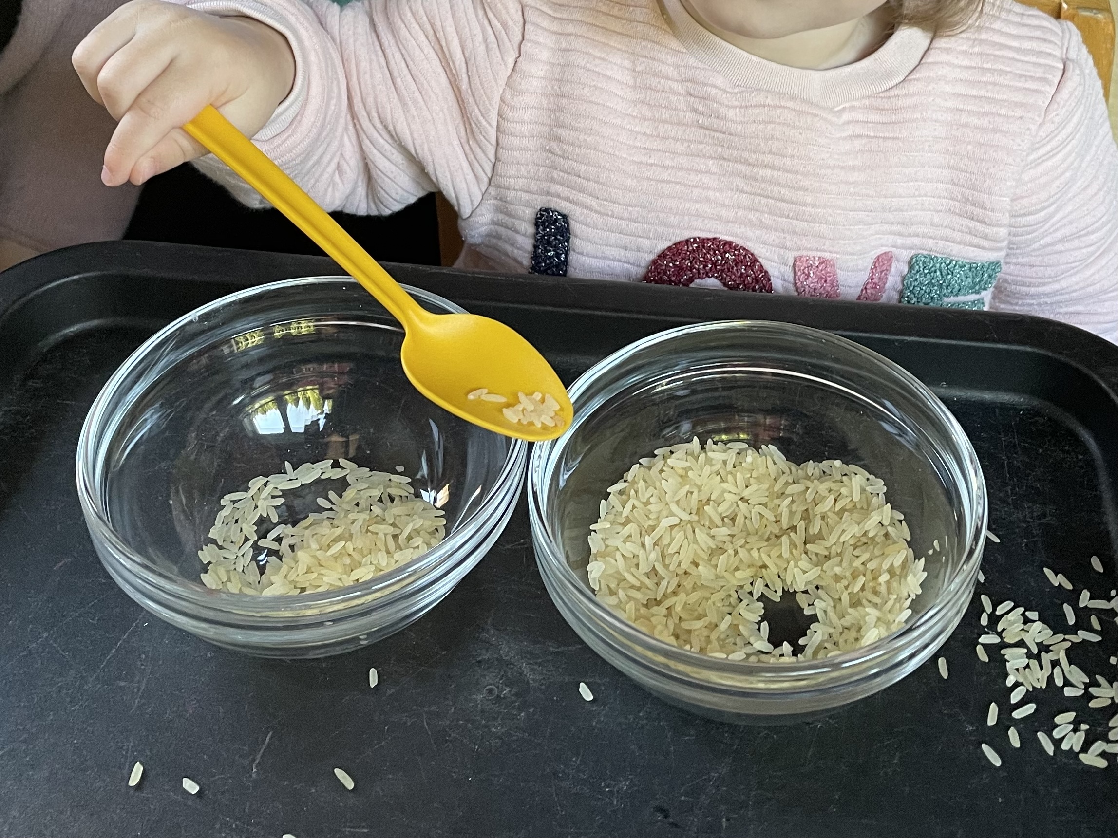 Bild zum Schritt 3 für das Bastel- und DIY-Abenteuer für Kinder: 'Lasst eure  Kinder ausprobieren. Der Reis wird von einer...'