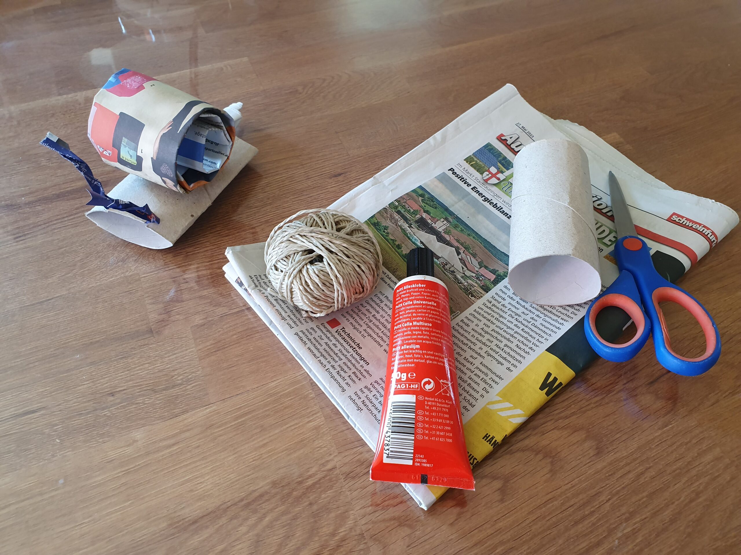 Bild zum Schritt 1 für das Bastel- und DIY-Abenteuer für Kinder: 'Legt euch zuerst eure Materialien bereit.'