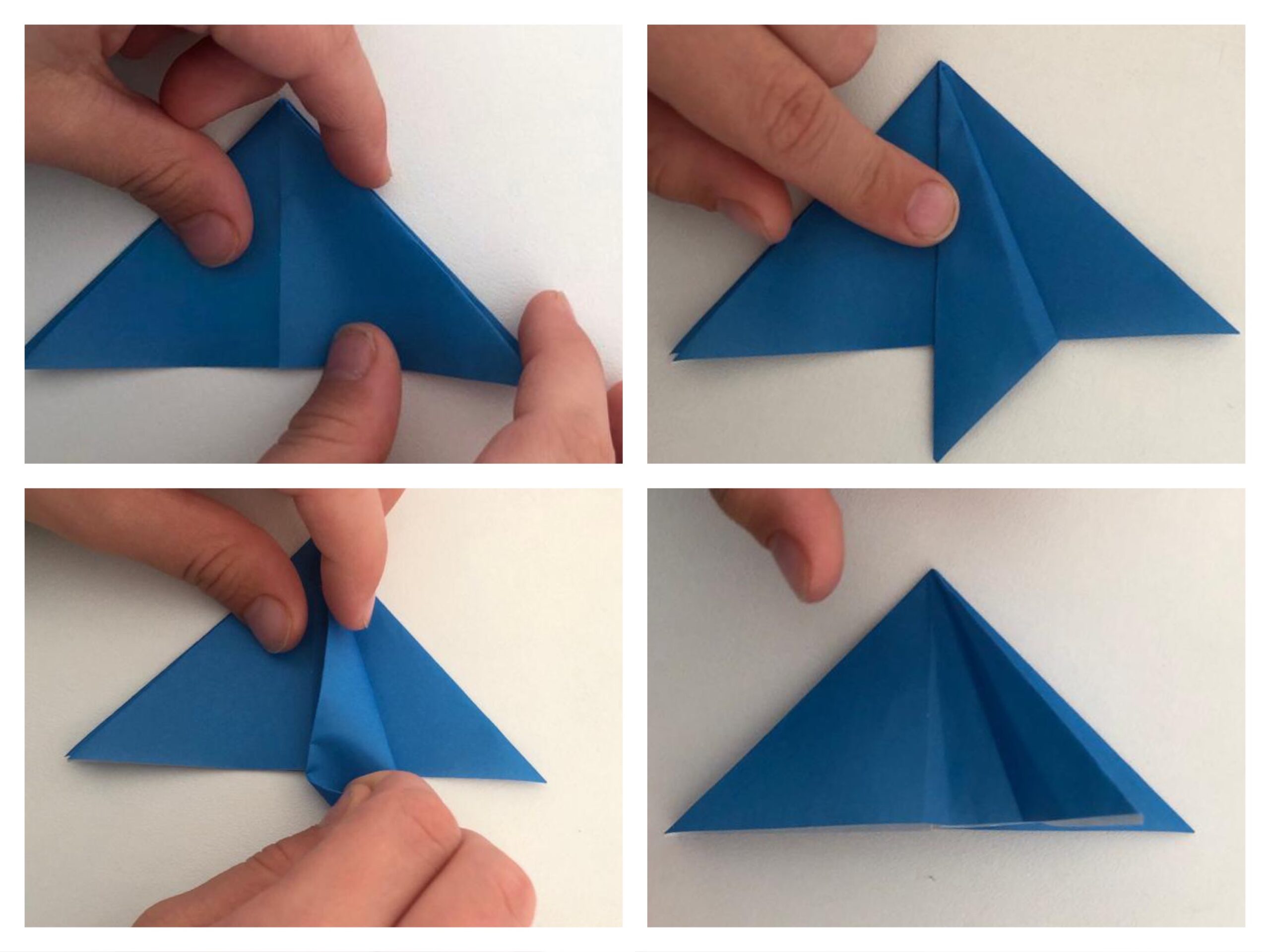 Bild zum Schritt 16 für das Bastel- und DIY-Abenteuer für Kinder: 'Das Dreieck liegt mit der Spitze nach oben vor euch....'