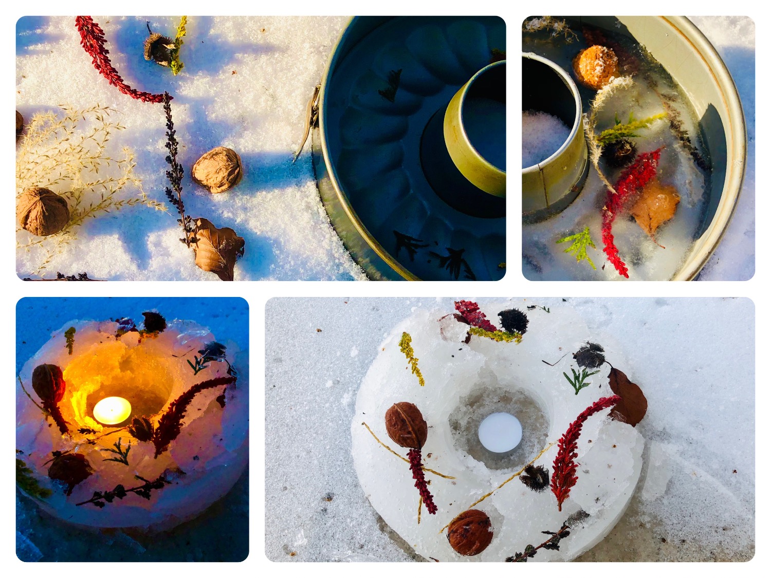 Titelbild zur Bastel- und DIY-Idee für Kinder '(617) Eislichter & Schneekuchen'