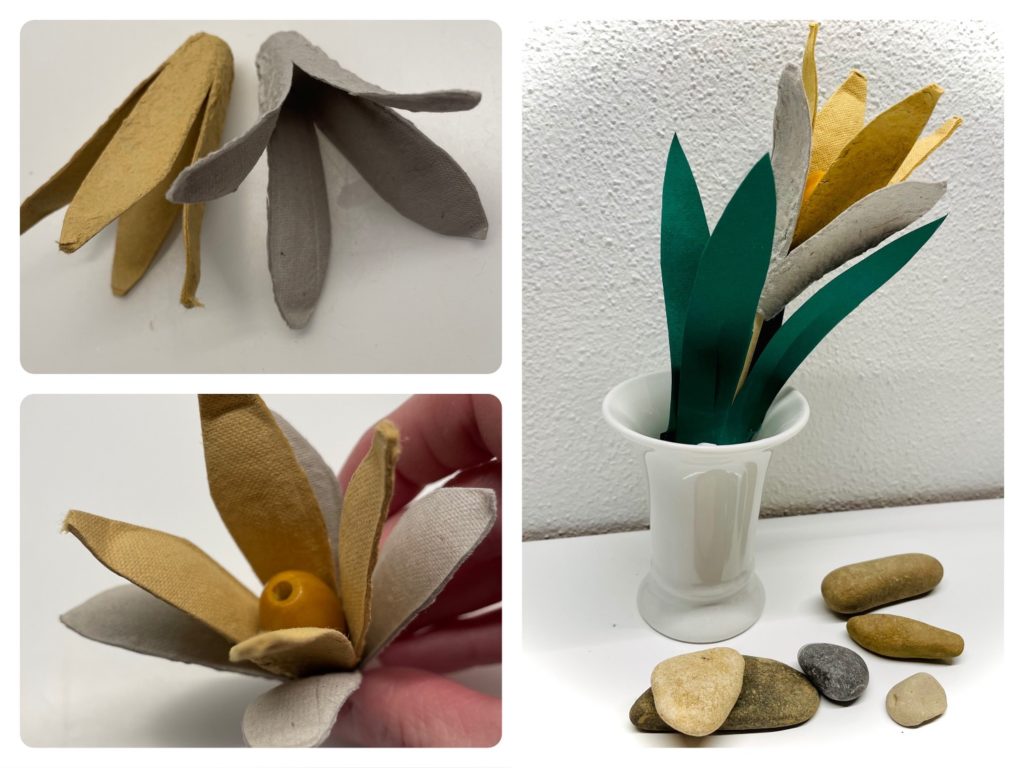 Krokus aus Eierkarton (2 Varianten)