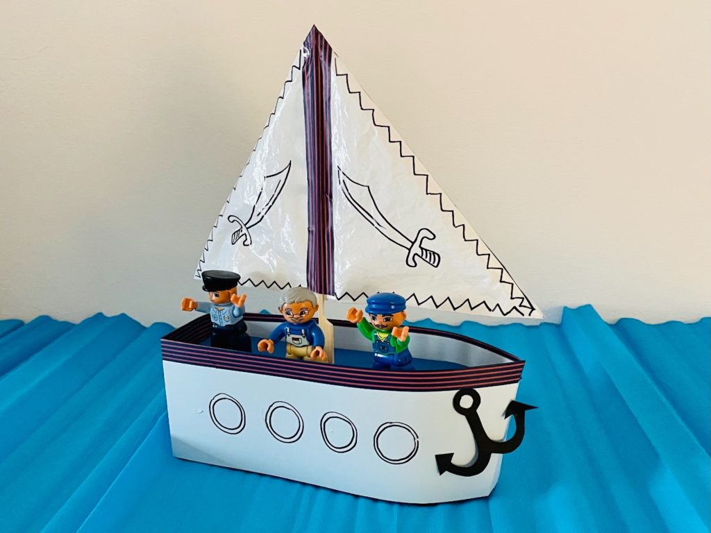 Segelschiff basteln (mit Vorlagen)