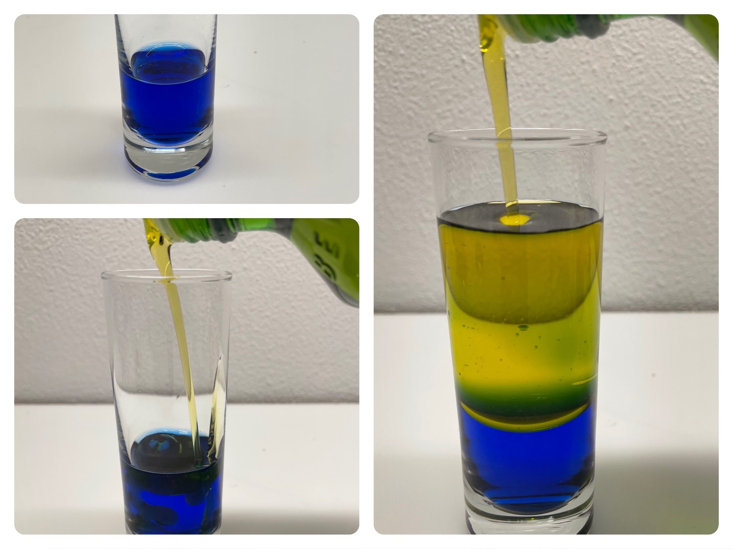 Titelbild zur Bastel- und DIY-Idee für Kinder '(771) Experiment Wasser und Öl'