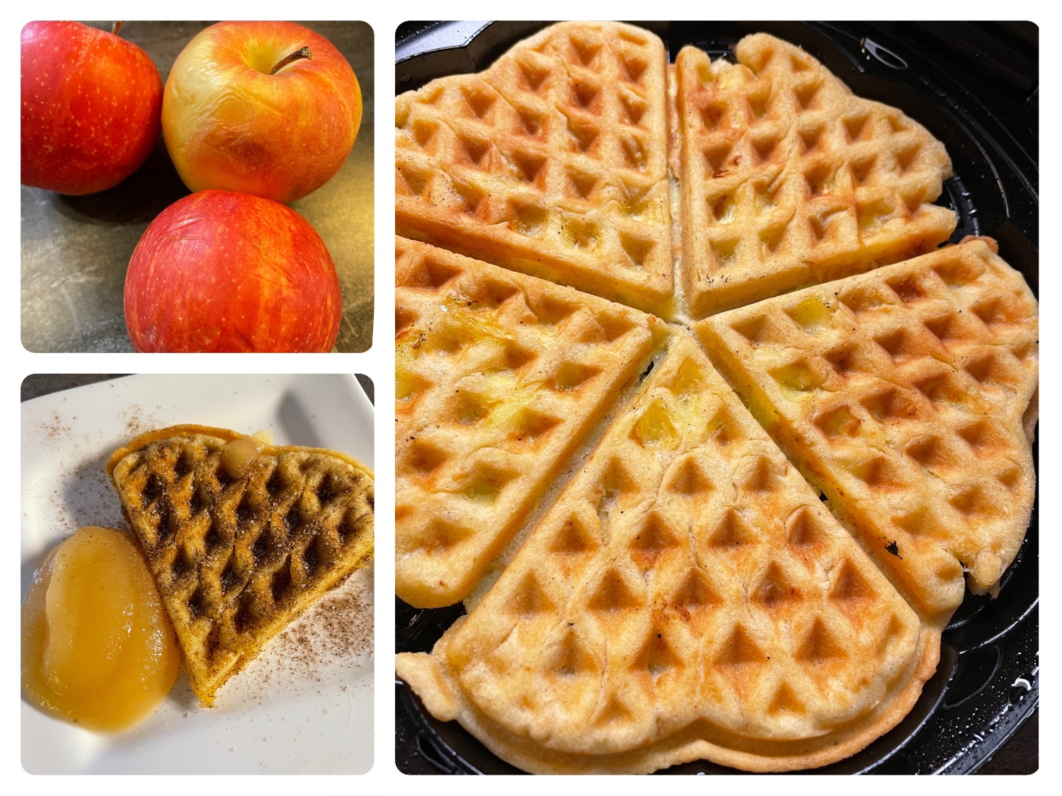 Titelbild zur Bastel- und DIY-Idee für Kinder '(871) Apfel-Waffeln – Herbst- und Winterwaffeln'