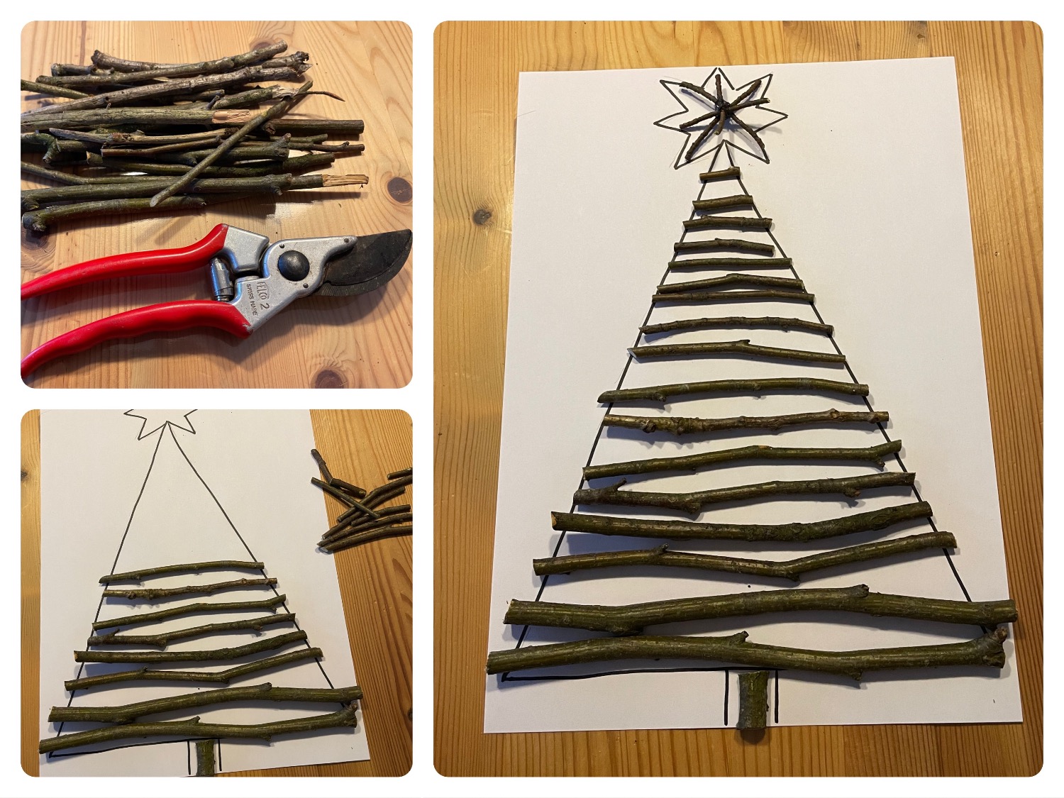 Titelbild zur Bastel- und DIY-Idee für Kinder '(902) Tannenbaum Legespiel'