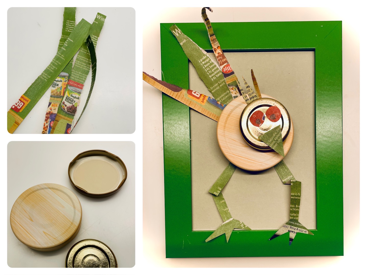 Titelbild zur Bastel- und DIY-Idee für Kinder '(959) Vogel aus Recyclingmaterial'