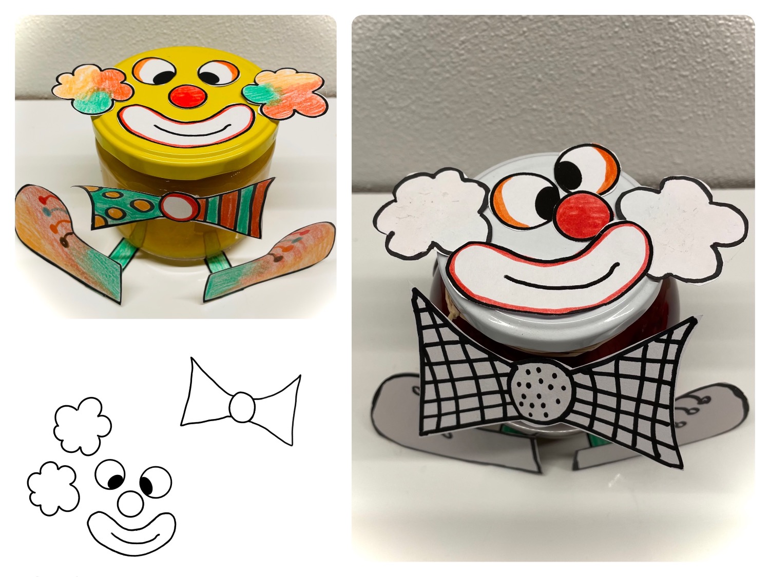 Titelbild zur Bastel- und DIY-Idee für Kinder '(971) Faschingsmarmelade – Marmeladen-Clown'