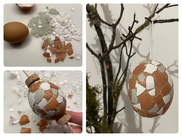 Titelbild zur Bastel- und DIY-Idee für Kinder '(1037) Osterei mit Eierschalen'