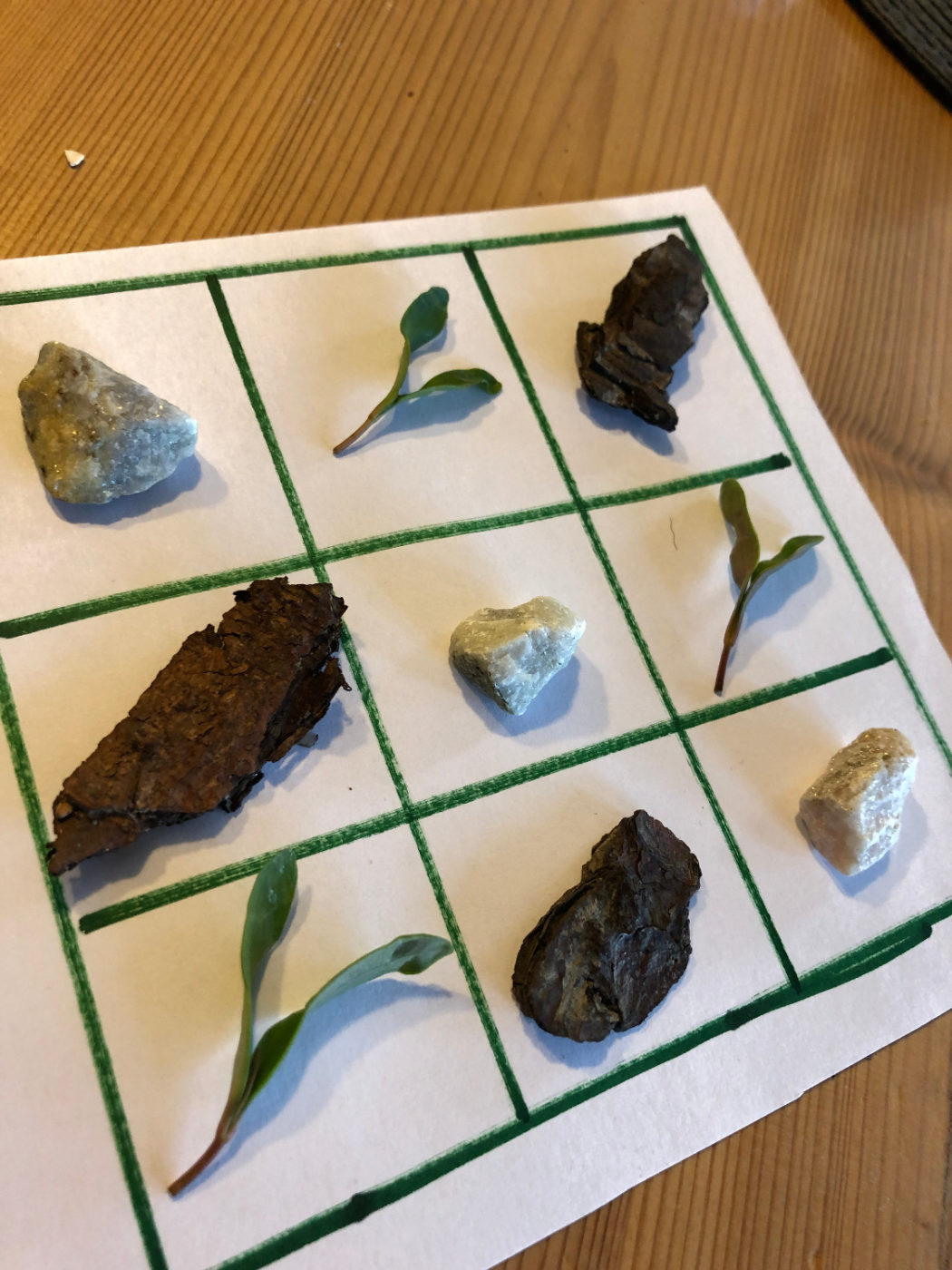Sudoku Mit Naturmaterialien Schritt f r Schritt Anleitung F r Kinder