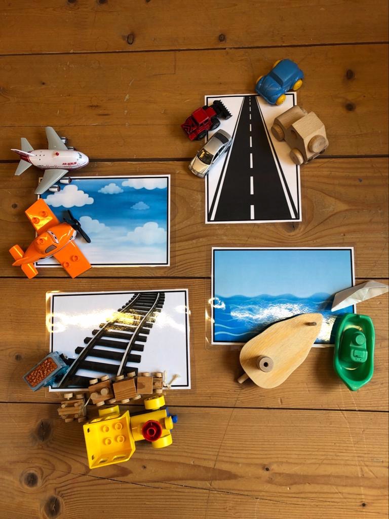 Titelbild zur Bastel- und DIY-Idee für Kinder '(58) Fahrzeuge zuordnen'