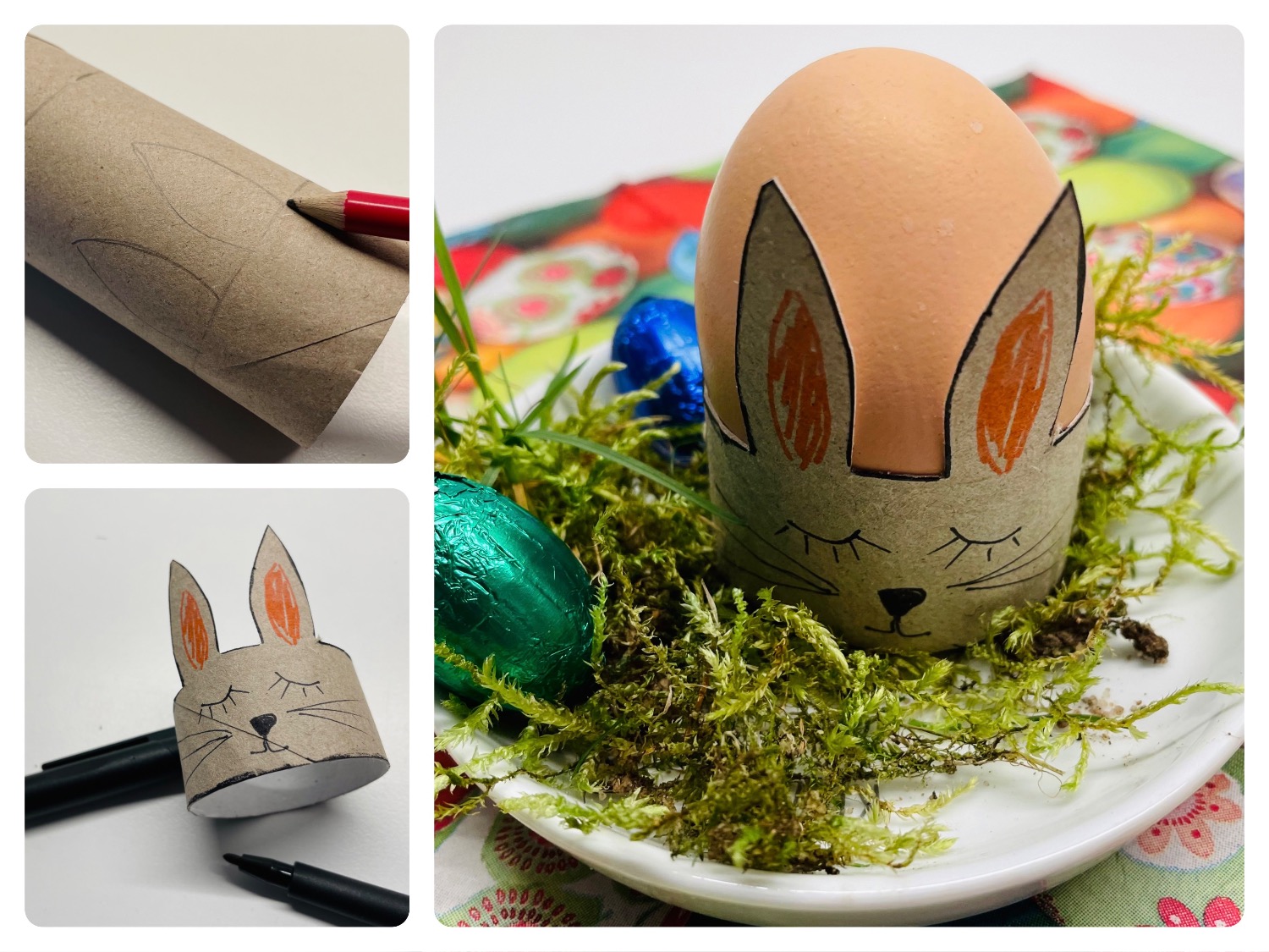 Titelbild zur Bastel- und DIY-Idee für Kinder '(1045) Eierbecher Hase'