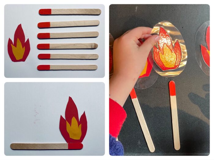Titelbild zur Bastel- und DIY-Idee für Kinder '(228) Streichholz Legespiel'