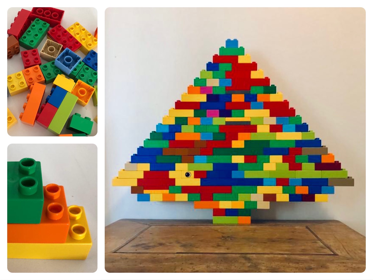 Titelbild zur Bastel- und DIY-Idee für Kinder '(255) Tannenbaum aus Legosteinen'