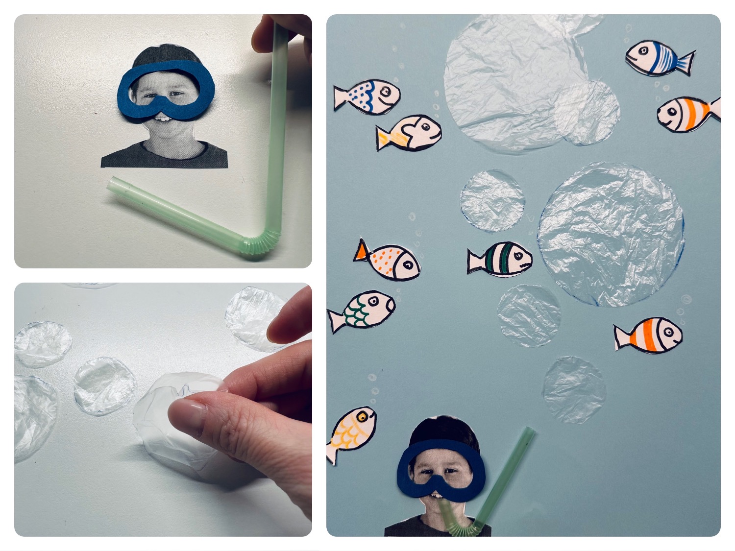 Titelbild zur Bastel- und DIY-Idee für Kinder '(613) Luftblasen -Taucher'
