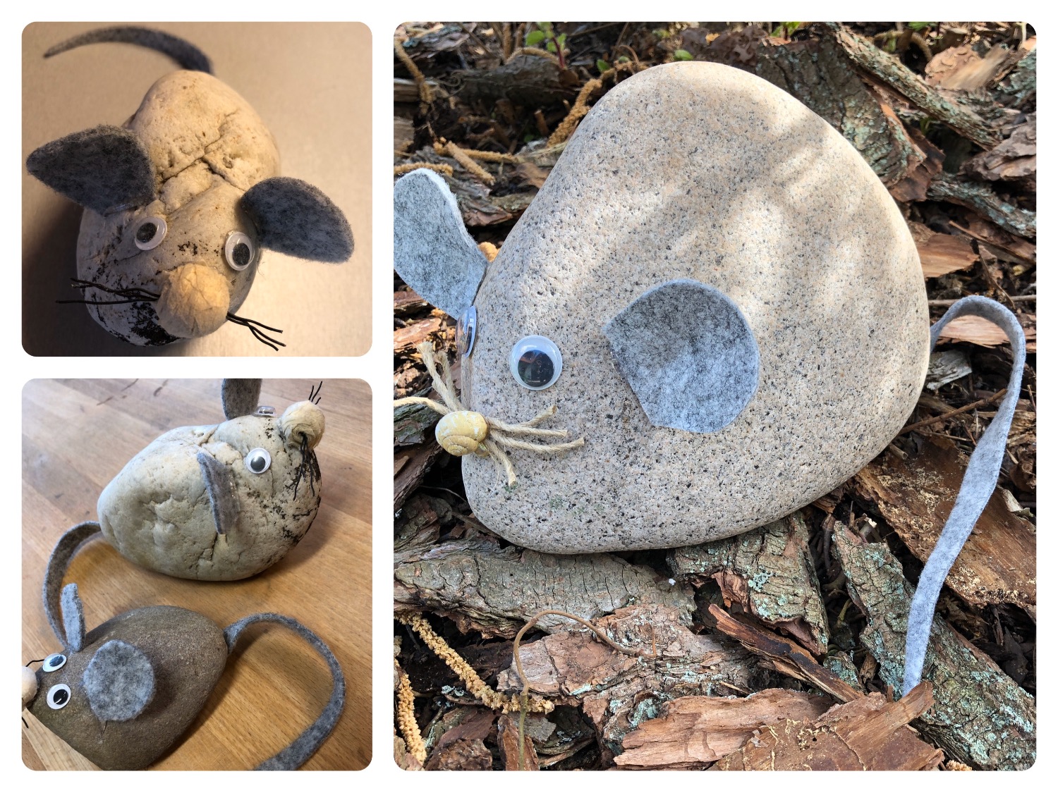 Titelbild zur Bastel- und DIY-Idee für Kinder '(116) Stein-Maus'