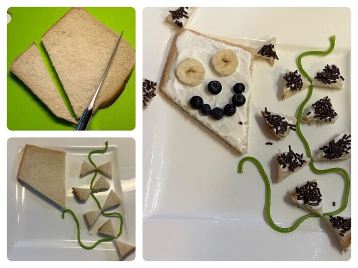 Titelbild zur Bastel- und DIY-Idee für Kinder '(1130) Drachen- Toast süß'