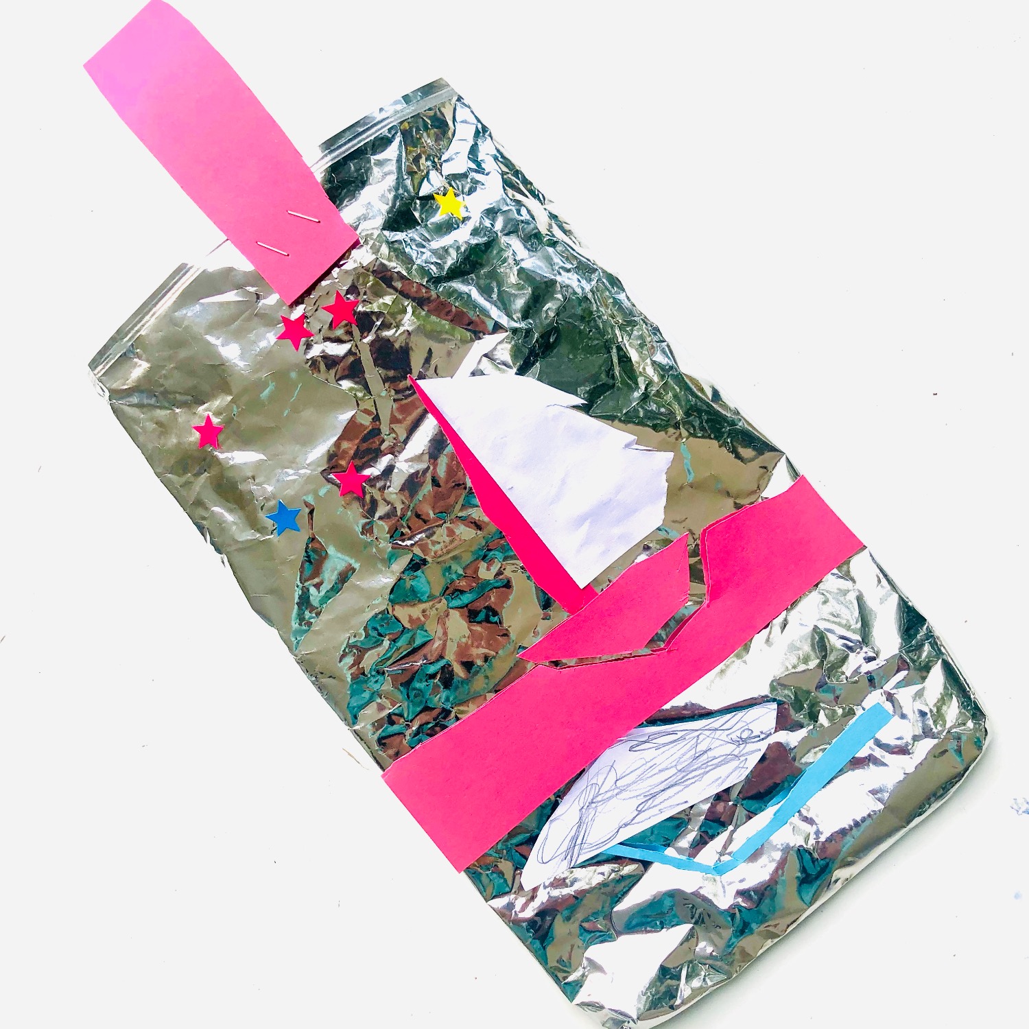 Titelbild zur Bastel- und DIY-Idee für Kinder '(408) Tasche basteln aus einer Chipstüte'